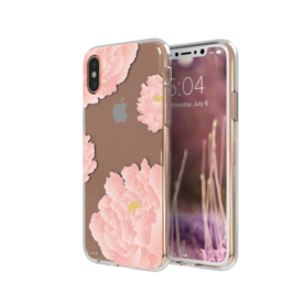 FLAVR iPlate Pink Peonies case voor iPhone X/Xs (kleurrijk)