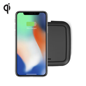 Zens Qi single draadloze oplader 10W (zwart)