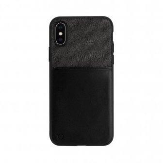 XQISIT Card Case for iPhone X/Xs black