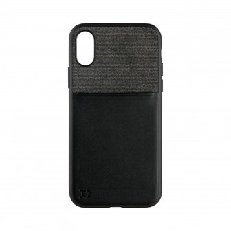 XQISIT Card Case for iPhone X/Xs black