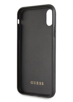 Guess backcover hoesje Double Layer Glitter Apple iPhone X-Xs Roze - Peony - TPU
