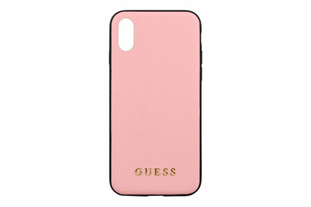 Guess backcover hoesje Silicone Apple iPhone X-Xs Roze - Hard Case - TPU
