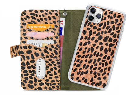 Mobilize 2in1 Gelly Wallet Zipper Case Apple iPhone 11 Pro Olive/Leopard