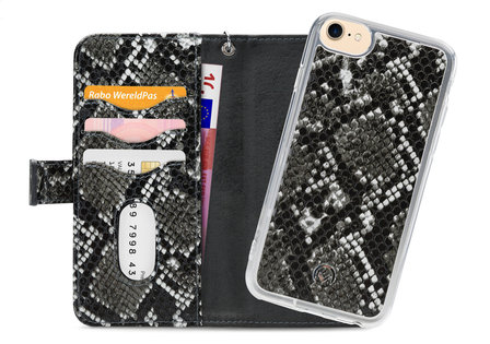 Mobilize 2in1 Gelly Wallet Zipper Case Apple iPhone 6/6S/7/8 Black/Snake
