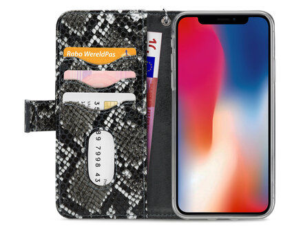 Mobilize 2in1 Gelly Wallet Zipper Case Apple iPhone X/Xs Black/Snake