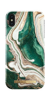 iDeal of Sweden Fashion Back Case Golden Jade Marble voor iPhone SE2 / 7 / 8