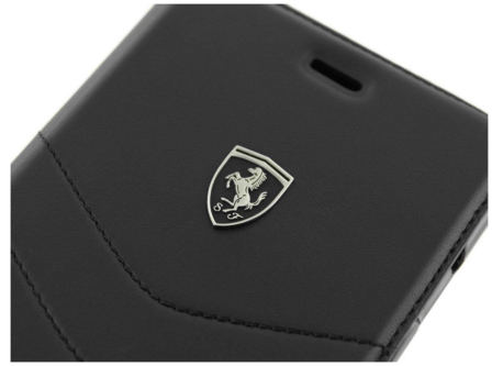 Ferrari Bookcase voor iPhone 7-8 Plus - Zwart