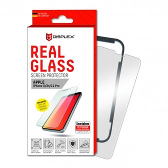 DISPLEX Real Glass screenprotector iPhone X / XS / 11 Pro