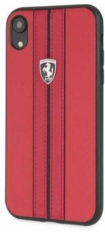 Ferrari iphone XR hoesje - Rood - Kunstleer- Urban Off track