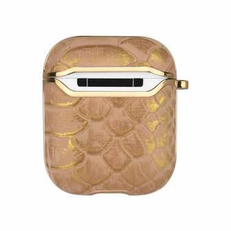 UNIQ Airpods 1 &amp; 2 Case - Snake Leather Goud