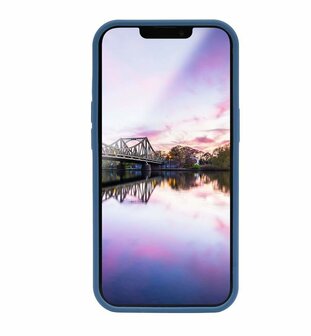 JT Berlin Liquid Siliconen case STEGLITZ voor iPhone 13 Pro Max (Blauw)