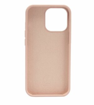 JT Berlin Liquid Siliconen case STEGLITZ voor iPhone 13 Pro Max (rose zand)