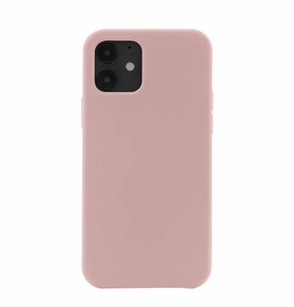 JT Berlin Liquid Siliconen case STEGLITZ voor iPhone 12 mini (rose/zand)