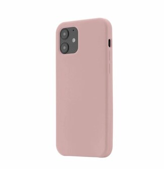 JT Berlin Liquid Siliconen case STEGLITZ voor iPhone 12 mini (rose/zand)