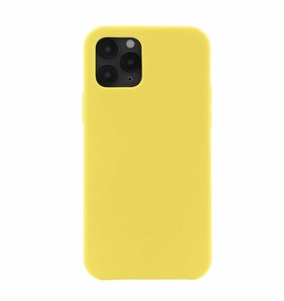 JT Berlin Liquid Siliconen case STEGLITZ voor iPhone 12 / 12Pro (licht geel)