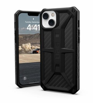 UAG Urban Armor Gear Monarch Case voor Apple iPhone 14 Plus carbon fiber