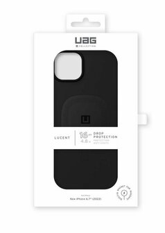 UAG Lucent 2.0 MagSafe Case voor Apple iPhone 14 Plus, zwart transparant