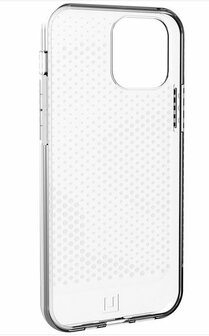 UAG Lucent Ice Apple iPhone 12 - 12 Pro Backcover hoesje - Zilver