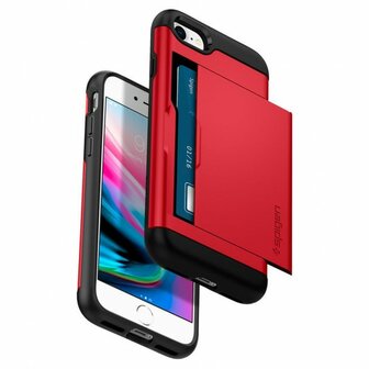 Spigen Slim Armor CS (rood) voor iPhone 7 / 8