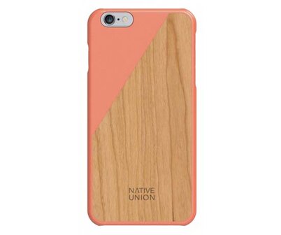 Native Union CLIC Wooden Case Coral / Cherry 