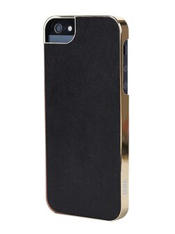 Sena Metallic Ultrathin Snap-On Case Black / Gold voor iPhone 5 / 5S / 5SE