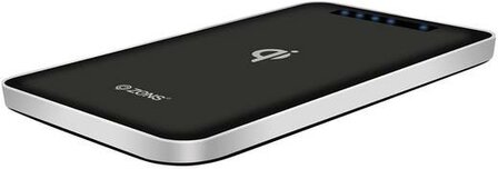 Zens Qi draadloze oplader / power bank 4500mAh (zwart)