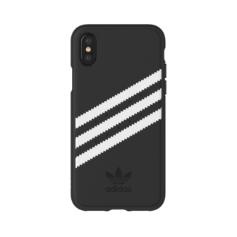 Adidas Moulded Case Su&eacute;de Zwart/Wit voor iPhone X/Xs