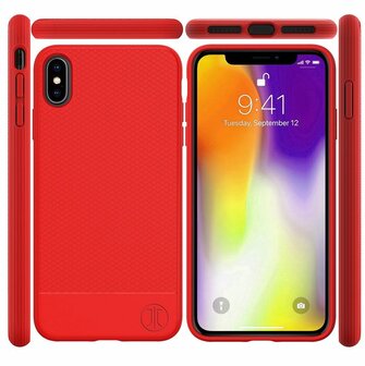 JT Berlin BackCase Pankow Soft voor iPhone X / XS (rood)