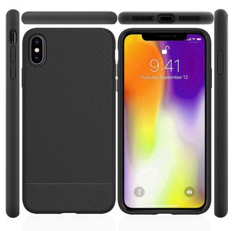 JT Berlin BackCase Pankow Soft voor iPhone XS Max (zwart)