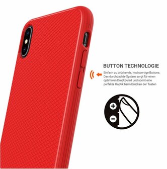 JT Berlin BackCase Pankow Soft voor iPhone XS Max (rood)