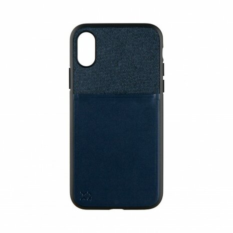 XQISIT Card Case for iPhone X/Xs dark blue