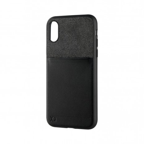 XQISIT Card Case for iPhone X/Xs black