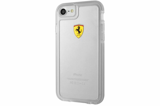 Ferrari Backcover voor Apple iPhone 7-8 - Transprant