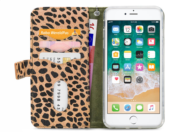 Mobilize 2in1 Gelly Wallet Zipper Case Apple iPhone 6/6S/7/8 Olive/Leopard