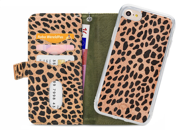 Mobilize 2in1 Gelly Wallet Zipper Case Apple iPhone 6/6S/7/8 Olive/Leopard