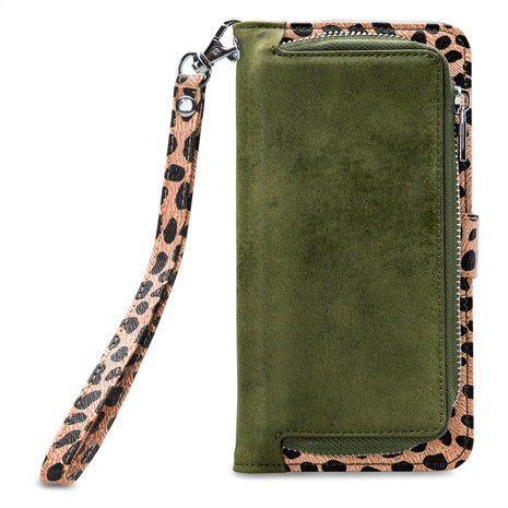 Mobilize 2in1 Gelly Wallet Zipper Case Apple iPhone 6/6S/7/8 Plus Olive/Leopard