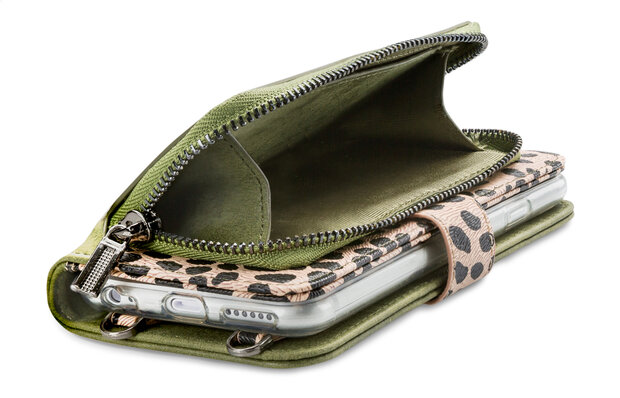 Mobilize 2in1 Gelly Wallet Zipper Case Apple iPhone 11 Pro Olive/Leopard