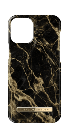 iDeal of Sweden - iPhone 12 mini Hoesje - Fashion Back Case Golden Smoke Marble