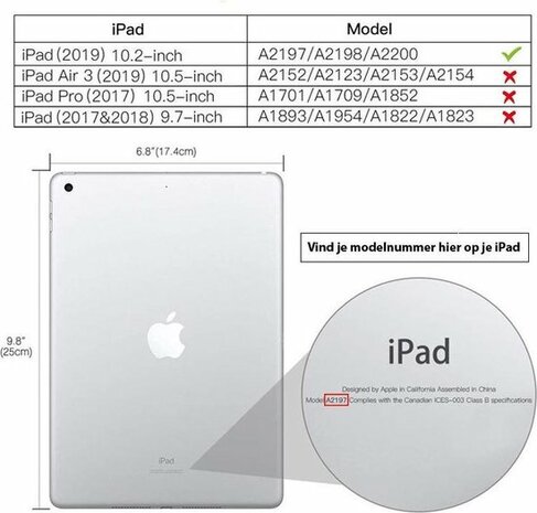 OtterBox Symmetry Clear Backcover - iPad 7 10.2 /iPad 8 (2020) - Transparant 