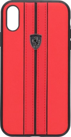 Ferrari iphone XR hoesje - Rood - Kunstleer- Urban Off track