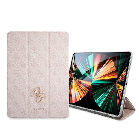 Guess Folio iPad Pro 12.9 inch (2021) Book Case Tablethoes - Roze - 4G