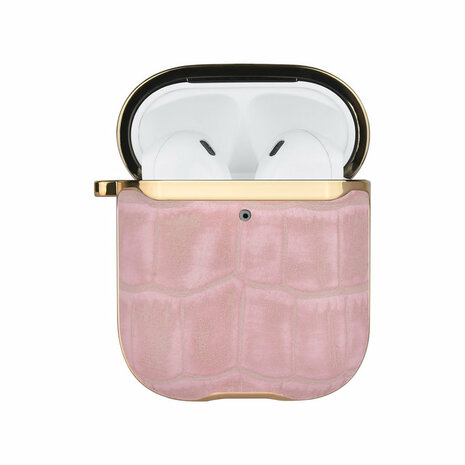 UNIQ Airpods 1 & 2 Case - Croco Leather Roze