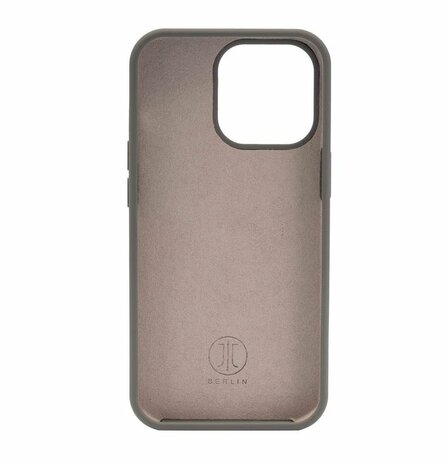JT Berlin Liquid Siliconen case STEGLITZ voor iPhone 13 Pro Max (grijs)