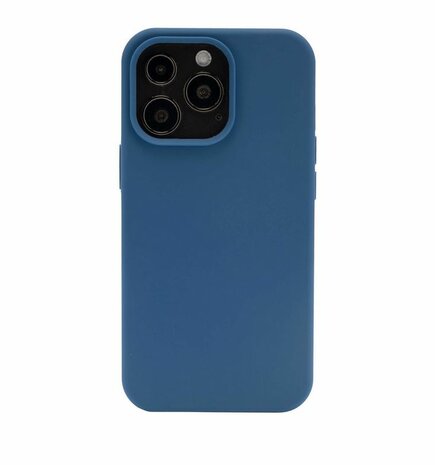 JT Berlin Liquid Siliconen case STEGLITZ voor iPhone 13 Pro Max (Blauw)