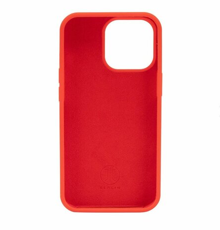 JT Berlin Liquid Siliconen case STEGLITZ voor iPhone 13 Pro Max (rood)