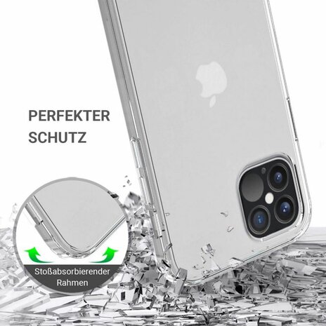 JT Berlin BackCase Pankow clear voor iPhone 12 / 12 Pro (transparant)