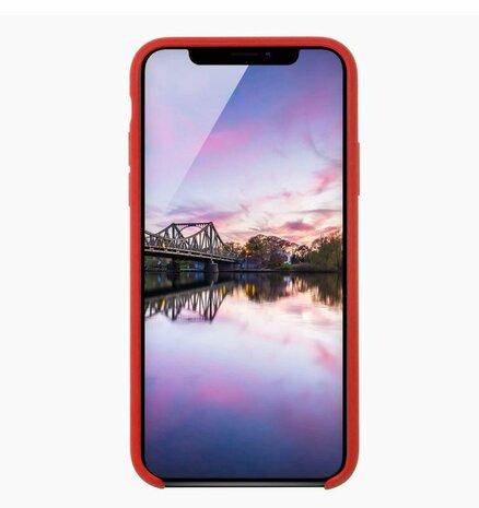 JT Berlin Liquid Siliconen case STEGLITZ voor iPhone 12 Pro Max (Rood)