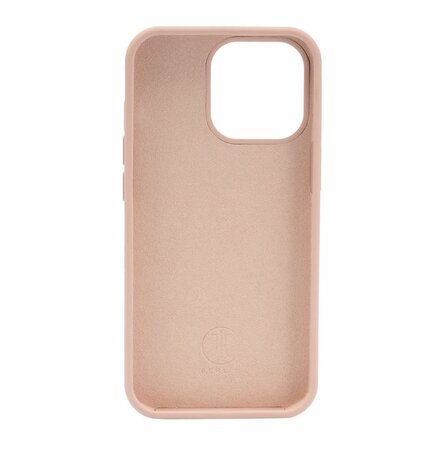 JT Berlin Liquid Siliconen case STEGLITZ voor iPhone 12 / 12Pro (rose/zand)