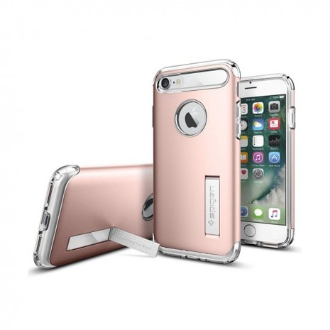 Spigen Slim Armor (roze goud) voor iPhone 7 en 8