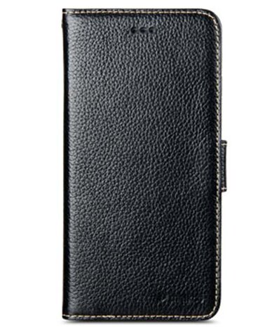 Melkco Premium Leather Wallet Case Black